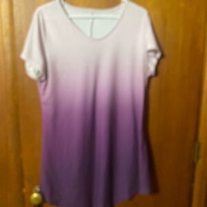 Lavender Ombre Short Sleeve Women's  Tee